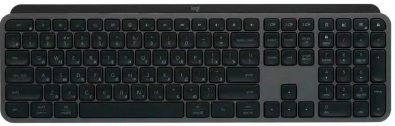 Клавиатура Logitech MX Keys S,  USB, Bluetooth/Радиоканал, с гравировкой, графитовый + черный [920-011600]